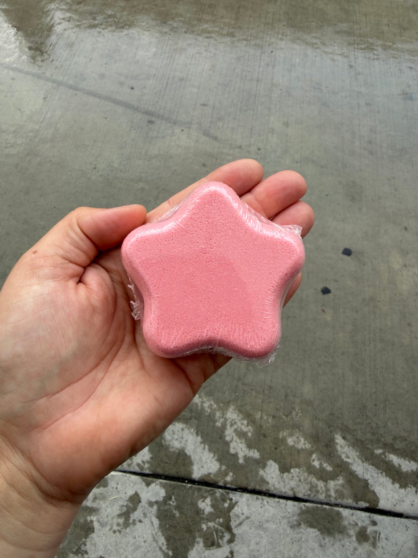 Pink “Shooting” Star Bath Bomb
